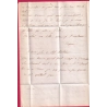 TAXE TAMPON 25 OMBREE CAD TYPE 14 VILLERS BRETONNEUX SOMME 1851 POUR PARIS LETTRE COVER
