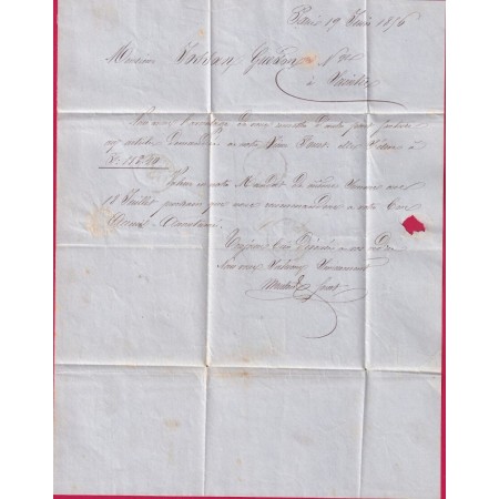 N°14 BLEU SUR NOIR PARIS BUREAU A 2 CAD  1520 + 1521 CURIOSITE POUR SAINTES CHARENTE INFERIEURE apres le depart