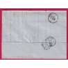 N°14 PC 1003 COURTHEZON VAUCLUSE CAD TYPE 22 POUR LYON INDICE 12 LETTRE COVER