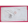 N°14 BLEU LAITEUX PARIS 1ER 60 15 POUR MULHOUSE RARE LETTRE COVER