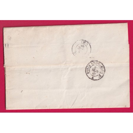 N°22 CAD TYPE 15 ORLEANS LOIRET TARIF IMPRIME DOUBLE PORT FAIRE PART DE MARIAGE JONZAC CHARENTE INFERIEURE LETTRE COVER