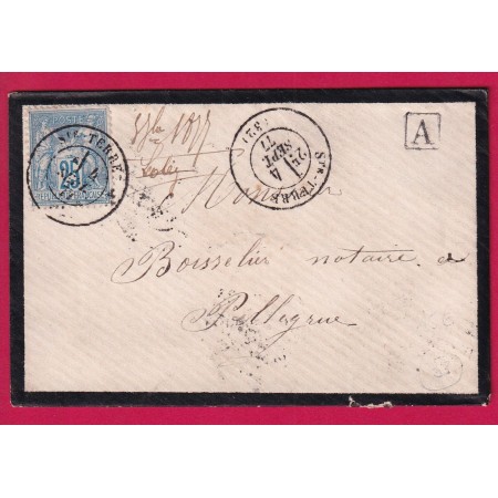N°79 CAD STE TERRE GIRONDE POUR PELLAGRUE BOITE URBAINE A LETTRE COVER