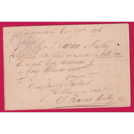 N°66 N/B GARE D'ANGOULEME CHARENTE CARTE PRECUSEUR POUR CASTRES TARN LETTRE COVER
