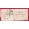 CAD TYPE 13 BEAUNE COTE D'OR CACHET PROCUREUR DU ROI TAXE LOCALE 1 + CL ROUGE POUR MEURSAULT 1842 LETTRE COVER