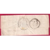 CAD TYPE 13 BEAUNE COTE D'OR CACHET PROCUREUR DU ROI TAXE LOCALE 1 + CL ROUGE POUR MEURSAULT 1842 LETTRE COVER
