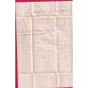 CAD TYPE 13 BEAUNE COTE D'OR CACHET PROCUREUR DU ROI TAXE LOCALE 1 + CL ROUGE POUR MEURSAULT 1842 LETTRE COVER