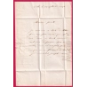 CAD TYPE 14 ROMANECHE SAONE ET LOIRE BOITE RURALE C VILLIE MORGON RHONE 1851 POUR VILLEFRANCHE SUR SAONE LETTRE COVER