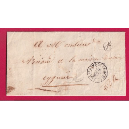 CAD TYPE 15 ST REMY DE PROVENCE BOUCHES DU RHONE BOITE RURALE K ST MORT ? POUR EYGUIERES LETTRE COVER