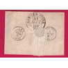CAD TYPE 15 NOVION PORCIEN ARDENNES OR FAISSAULT + DECIME RURALE TAXE MODIFIEE POUR TROYES AUBE LETTRE COVER