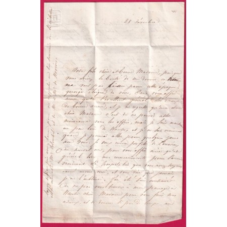 CAD TYPE 15 PLOERMEL MORBIHAN OR CHATEAU DE TRECESSON CAMPENEAC POUR NANTES LETTRE COVER