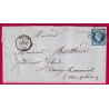 N°14 PC 1824 MACON SAONE ET LOIRE BOITE RURALE V ST LAURENT SUR SAONE POUR PARAY LE MONIAL LETTRE COVER
