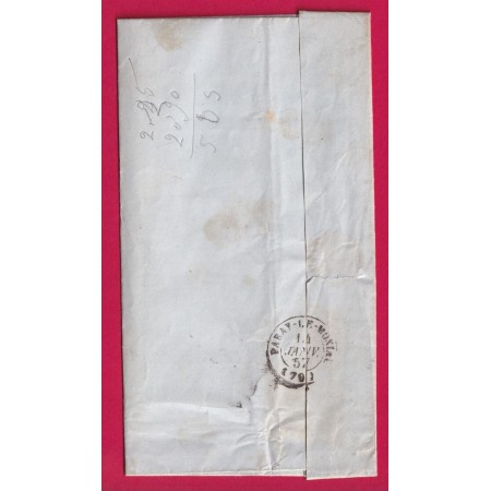N°14 PC 1824 MACON SAONE ET LOIRE BOITE RURALE V ST LAURENT SUR SAONE POUR PARAY LE MONIAL LETTRE COVER