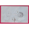 N°14 PARIS ETOILE BLEU + CAD BLEU POTHION 1342 1ER 60 POUR BORDEAUX INDICE 24 LETTRE COVER