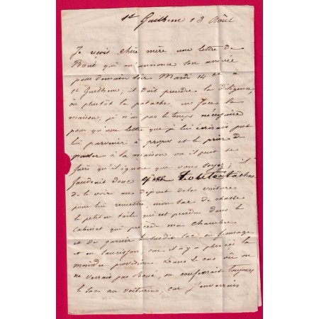 N°22 GC 106 ANIANE HERAULT OR ST GUILHEM LE DESERT POUR MONTPELLIER LETTRE COVER