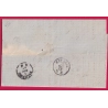 N°29 X2 OBLITERATION ANCRE MARITIME LIGNE X MARSEILLE POUR CATANE CATANA ITALIE ITALIA SICILIA VIA PALERMO LETTRE COVER
