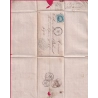 N°29 GC 676 BURZET ARDECHE CAD TYPE 22 ¨POUR LYON RHONE 1869 LETTRE COVER