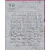 N°59 60 GC 3153 RIVESALTES PYRENES ORIENTALES POUR COLMAR ALSACE LORRAINE ALLEMAGNE LETTRE COVER ETIQUETTE PUB