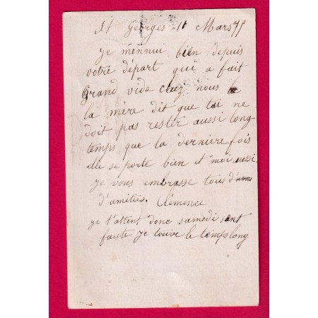 N°55 GC 249 AUXERRE YONNE BOITE RURALE J ST GEORGES SUR BAULCHE POUR TONNERRE LETTRE COVER