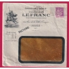 N°281 PERFORE LF LEFRANC ENVELOPPE A FENETRE ILLUSTREE  PARIS 1934 LETTRE COVER