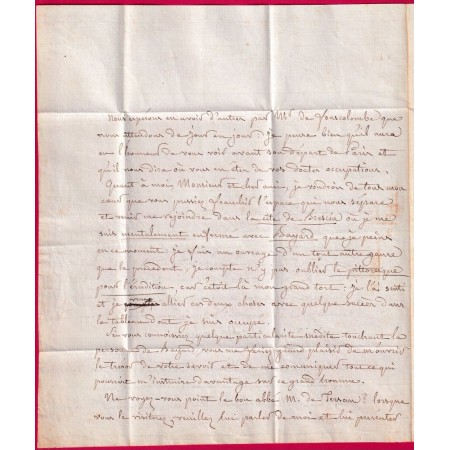 LETTRE PAR PORTEUR POUR LE CARDINAL FESCH ONCLE DE NAPOLEON PARIS 1813 TEXTE DE LYON RHONE LETTRE COVER