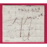 MARQUE 33 PEZENAS HERAULT POUR ST PIERRE D'ALBIGNY SAVOIE ETAT SARDE 1820 MARQUE CF3R TAXE 17 LETTRE COVER