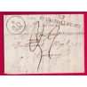 MARQUE 57 ST AMAND LES EAUX NORD 1828 POUR TOURCOING TAXE 3 RECTIFIEE 2 INDICE 10 LETTRE COVER