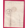 MARQUE 57 ST AMAND LES EAUX NORD 1828 POUR TOURCOING TAXE 3 RECTIFIEE 2 INDICE 10 LETTRE COVER