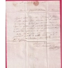 MARQUE 57 ST AMAND LES EAUX NORD 1828 POUR TOURCOING TAXE 3 RECTIFIEE 2 INDICE 10 LETTRE COVER