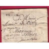 MARQUE 78 VENCE DIMENSION 39X9 VAR TARDIVE 1832 NON SIGNALE PAR V. POTHION POUR ISSOIRE PUY DE DOME LETTRE COVER