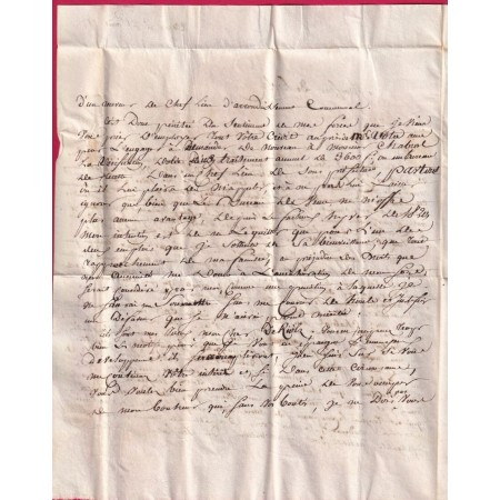 MARQUE 78 VENCE DIMENSION 39X9 VAR TARDIVE 1832 NON SIGNALE PAR V. POTHION POUR ISSOIRE PUY DE DOME LETTRE COVER