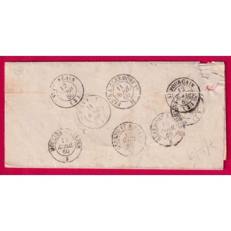 N°14 PC 1512 HERISSON ALLIER POUR ST POURCAIN REEXP MOULINS INDICE 10 LETTRE COVER