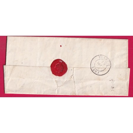 N°14 BLEU NOIR PC 3255 VERFEIL EN ARRIVE DEPART TOULOUSE HAUTE GARONNE LETTRE COVER