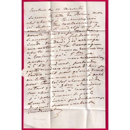 N°14 BLEU NOIR PC 3255 VERFEIL EN ARRIVE DEPART TOULOUSE HAUTE GARONNE LETTRE COVER