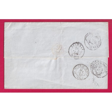 N°14 PC 3191 ST MARTIN D'ABLOIS MARNE CAD TYPE 22 POUR LA FERTE GAUCHER INDICE 12 LETTRE COVER