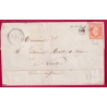 N°16 PC 1407 GOAREC COTES DU NORD OR LES SALLES POUR NANTES LETTRE COVER