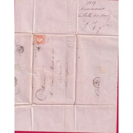 N°16 PC 1407 GOAREC COTES DU NORD OR LES SALLES POUR NANTES LETTRE COVER
