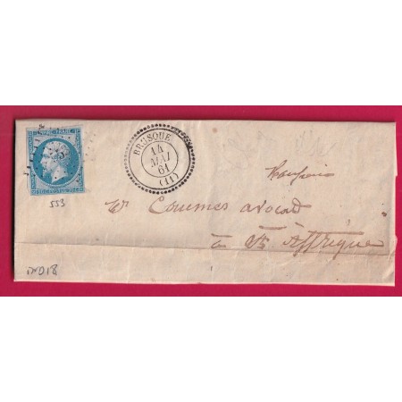 N°14 PC 553 BRUSQUE AVEYRON POUR ST AFFRIQUE INDICE 18 LETTRE COVER