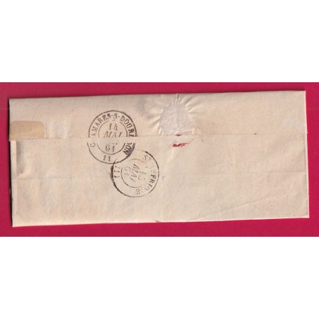 N°14 PC 553 BRUSQUE AVEYRON POUR ST AFFRIQUE INDICE 18 LETTRE COVER