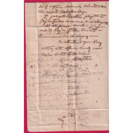 N°14 PC 553 BRUSQUE AVEYRON POUR ST AFFRIQUE INDICE 18 LETTRE COVER