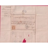 N°23 VARIETE PIQUAGE A CHEVAL PARIS ETOILE 1 POUR BARCELONE ESPAGNE SPAIN 1866 LETTRE COVER