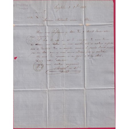 N°29 GC 703 CALVISSON GARD OR LANGLADE POUR AIX EN PROVENCE LETTRE COVER