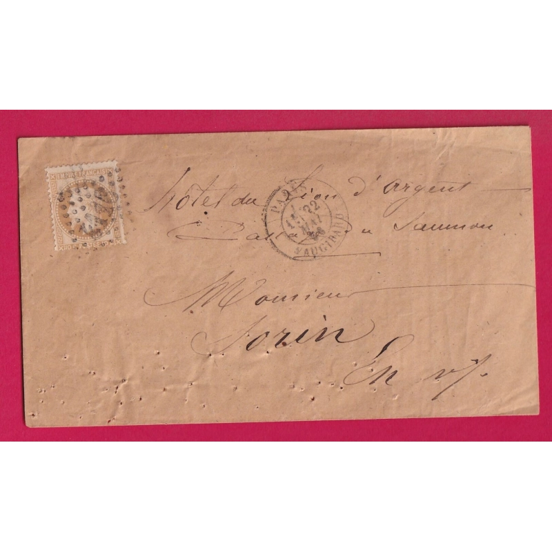 N°28 GC 4116 PARIS VAUGIRARD RECETTES REUNIES POUR PARIS LETTRE COVER