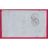 N°35 + 60 GC 1769 LE HAVRE SEINE INFERIEURE TARIF A 30C POUR GENEVE SUISSE LETTRE COVER