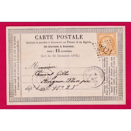 N°55 GC 3321 SAULT DE VAUCLUSE CAD TYPE 16 POUR AVIGNON LETTRE COVER