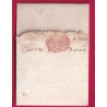 MARQUE MANUSCRIT DE COUTRAY BELGIQUE 1697 POUR LILLE FRANCE NORD LETTRE COVER