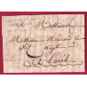 MARQUE VILLEFRANCHE DE LAURAGAIS HAUTE GARONNE 1783 LENAIN N°3 POUR LUNEL HERAULT LETTRE COVER