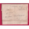 LETTRE DE ISPAGNAC LOZERE 1799 AN8 MENTION PORT 4 SOLS 8 SOUS POUR ALAIS ALES GARD LETTRE COVER
