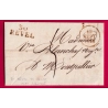 MARQUE 30 REVEL ROUGE NOIR 1828 POUR MONTPELLIER NON SIGNALE PAR POTHION LETTRE COVER