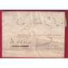 DEBOURSE MANUSCRIT NIMES GARD + CACHET ARRIVE SPECIAL NIMES 11 BRUMAIRE AN 10 DEPART FLORAC LOZERE TEXTE ISPAGNAC LETTRE
