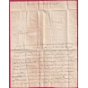 DEBOURSE MANUSCRIT NIMES GARD + CACHET ARRIVE SPECIAL NIMES 11 BRUMAIRE AN 10 DEPART FLORAC LOZERE TEXTE ISPAGNAC LETTRE